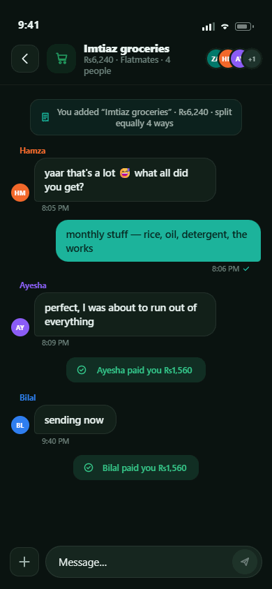 Expense chat